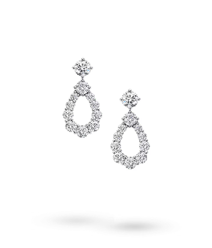 Diamond Cascade Drop Earrings